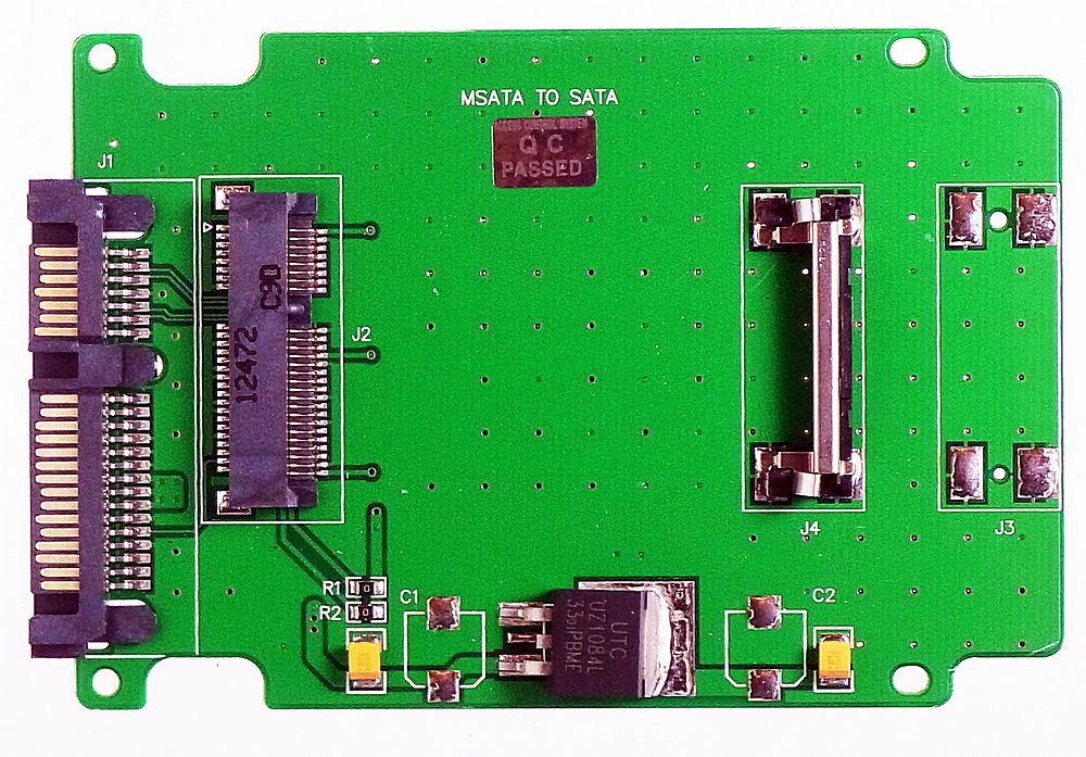 SATA3.0-Adapter für die Aufnahme einer M.2 SSD